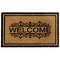 Gardenised Heavy Duty Coco Coir Doormat Non Slip PVC Baking Embossed Welcome Design Natural Coconut Fiber Floor Mat for Front Door Porch Patio Entryway Garage Mudroom & Outdoor Use 18x30"